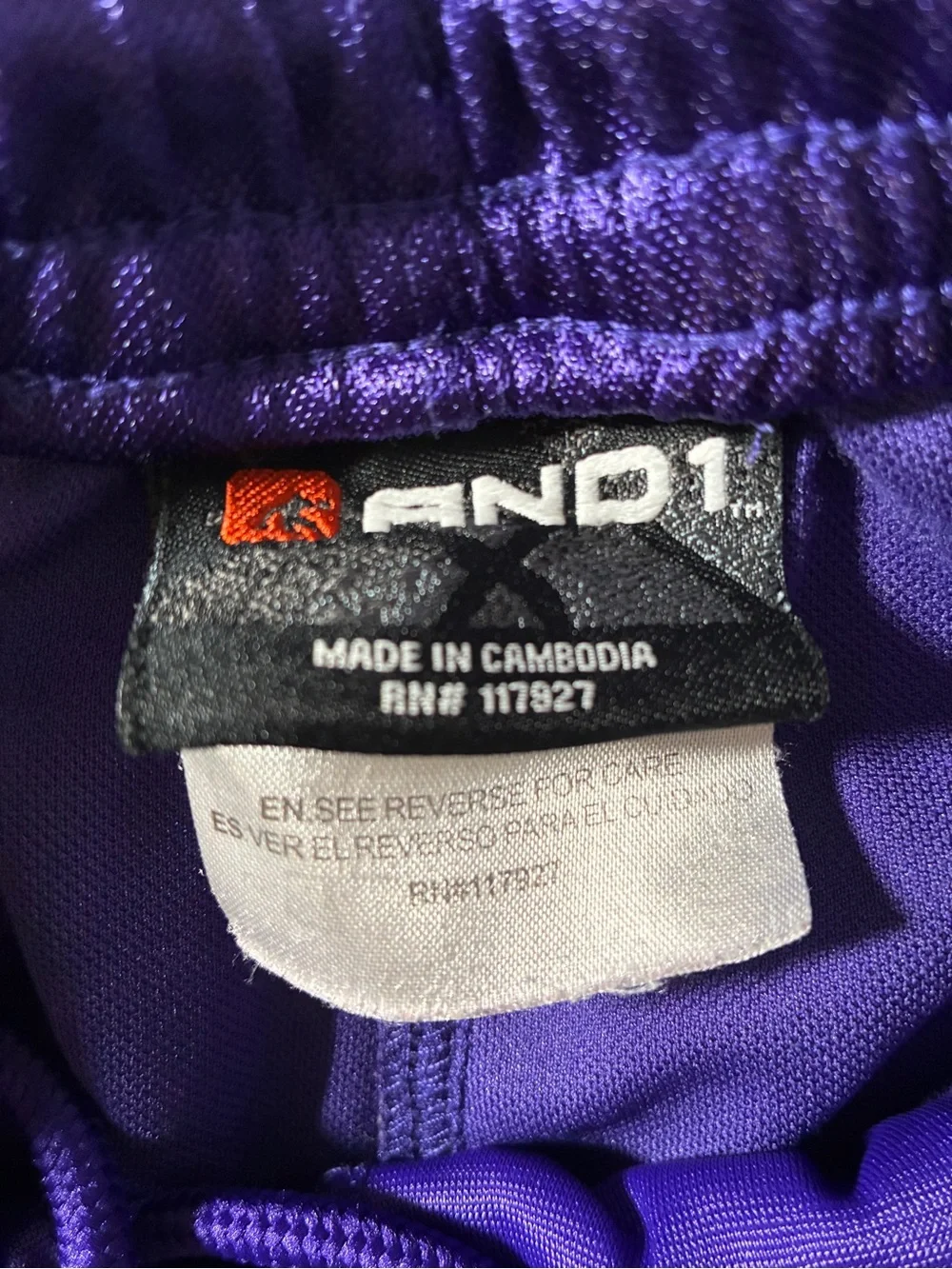 AND1 Purple Dazzle Basketball Shorts Men's Small
